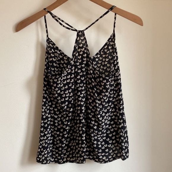 Anthropologie Silk Hearts Tank - Picture 4 of 10